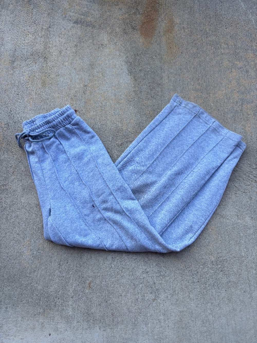 Heather Gray Wide Leg Sweatpants